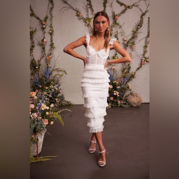 V. Chapman Dresses & Skirts - V Chapmen - The Fiorenza Dress in White